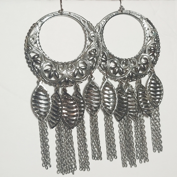 Bohemian Chandelier Dream Catcher Earrings - Picture 1 of 5